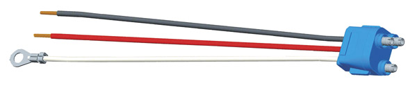 Grote Industries - 67000 – Stop Tail Turn Three-Wire Plug-In Pigtail For Female Pin Lights, 11 1/2″ Long, Chassis Ground, Blunt Cut Wires