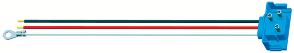 Grote Industries - 67090 – Universal 3-Wire 90° Plug-in Pigtail For Female Pin Lights, 13″ Long, Chassis Ground, Blunt Cut Wires