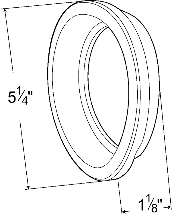 Grote Industries - 67150 – Grommet For 4″ Round Lights, Open Grommet, Kit (91740 + 67000)