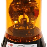 Belt Drive Rotating Beacon, Permanent Mount, Yellow