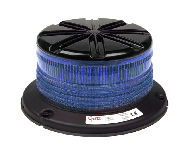 Grote Industries - 76665 – Low Profile Class I LED Beacon, Blue