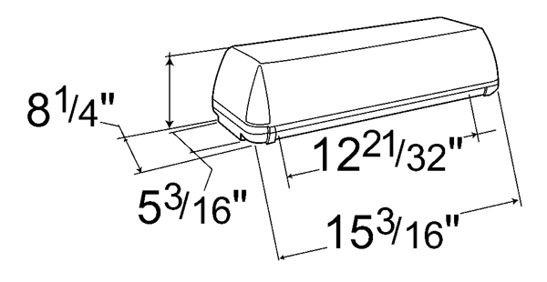 Grote Industries - 76813 – 15″ Rotating Low Profile Light Bar, Yellow