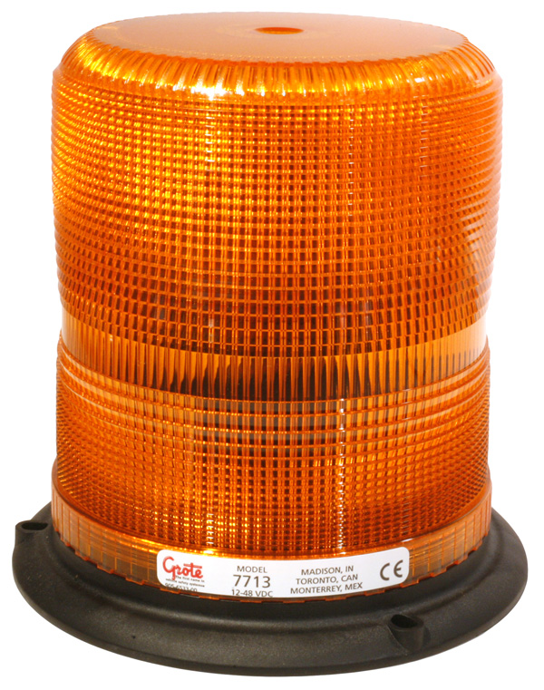 Grote Industries - 77133 - Luz estroboscópica de perfil alto clase II con base de plástico, amarillo