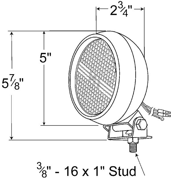 Grote Industries - 77193 – LED Strobe Light In Rubber Housing, Yellow