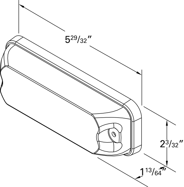 Grote Industries - 77775 – High Output LED Directional Light Surface Mount, Blue
