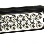 Blue High-Output LED Directional Light With Grommet Mount.