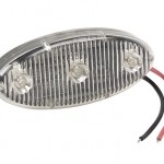 Luz LED auxiliar ovalada autoadhesiva