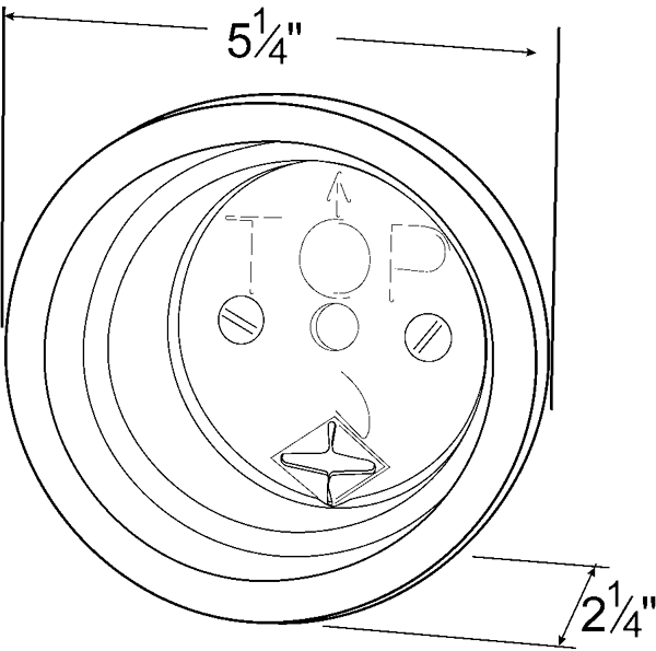 Grote Industries - 91950 – Closed Back Grommet For 4″ Round Lights, Black