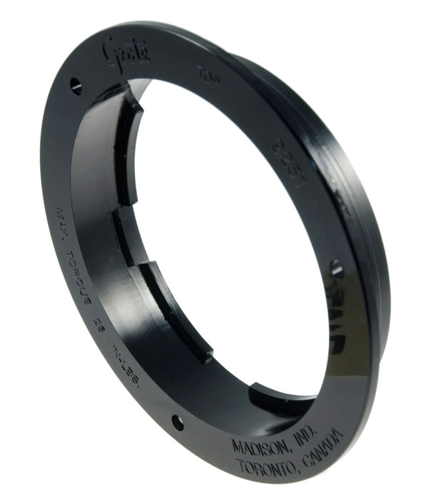 Grote Industries - 92512 – Theft-Resistant Flange For 4″ Round Lights, Black