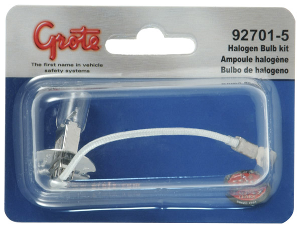 Grote Industries - 92701-5 – 12-Volt Halogen Bulb, 100 Watt, Spade Terminal, Retail Pack