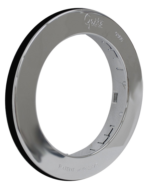Grote Industries - 93553 – Snap-In Theft-Resistant Flange For 4″ Round LED Lights, Chrome Plated