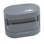 resealable license light protective lens cap gray