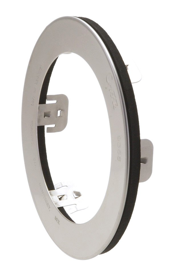 Grote Industries - 93683 – Stainless Steel Snap-In Theft-Resistant Flange For 4″ Round LED Lights, 4 1/2″ Size