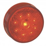 led hi count 2 half clearance marker light reflector red
