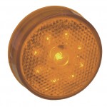 hi count 2 1/2 led clearance marker light reflector yellow bulk