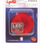 optic retail red hi count 2 half led clearance marker light