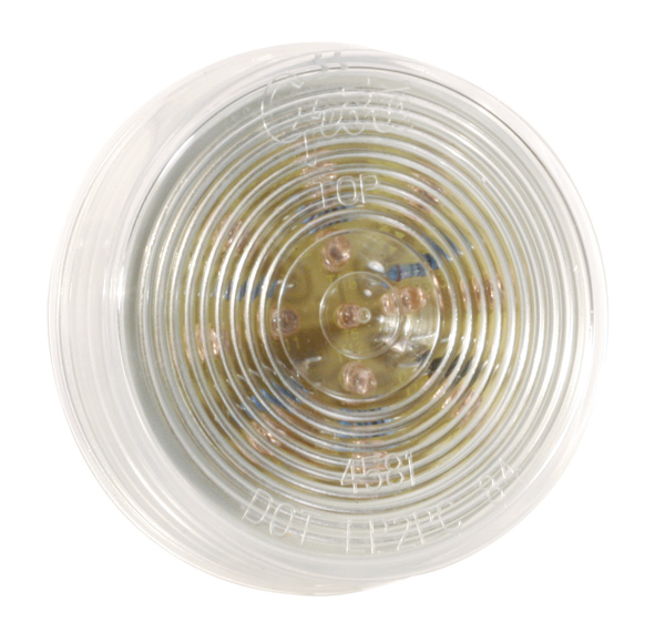 Grote Industries - G1042 – Hi Count® 2 1/2″ LED Clearance Marker Light, Optic, Red w/ Clear Lens