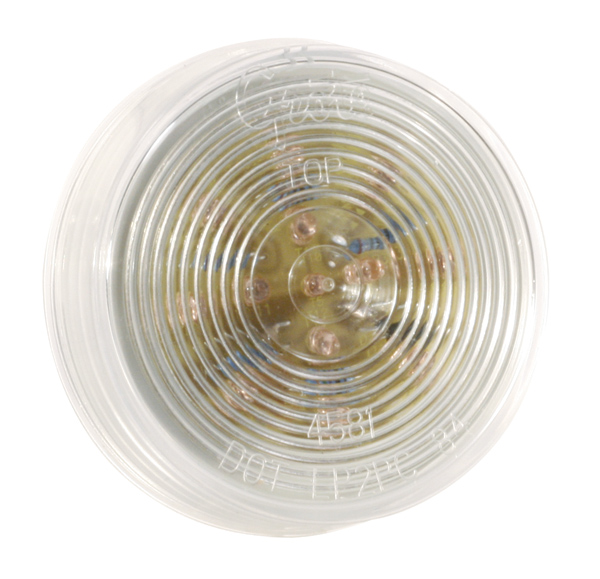 Grote Industries - G1043 – Hi Count® 2 1/2″ LED Clearance Marker Light, Optic, Yellow w/ Clear Lens
