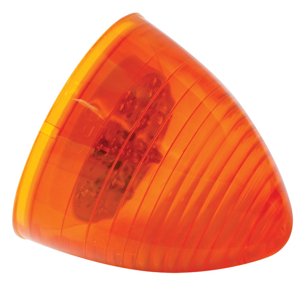 Grote Industries - G1083 – Hi Count® 2 1/2″ 13-Diode Beehive LED Clearance Marker Light, Yellow