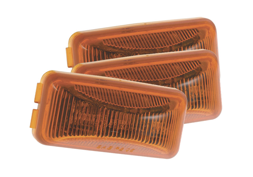 Grote Industries - G1503-3 – 3″ Hi Count® 3-Diode LED Clearance Marker Lights, Yellow, Bulk Pack