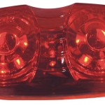 hi count square corner 13 diode led clearance marker light red