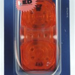 hi count square corner 13 diode led clearance marker light yellow retail