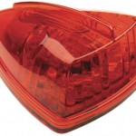 hi count school bus wedge led marker red