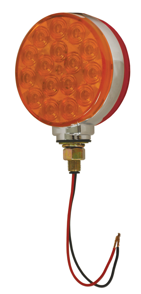 Grote Industries - G5300 – 4″ Hi Count® Double-Face LED Light, Red/Yellow