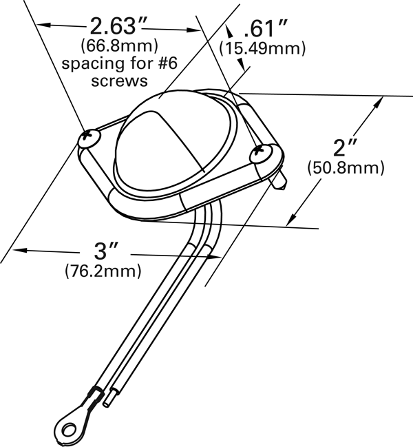 Grote Industries - G6261 – Hi Count® LED Courtesy Light, Steel