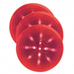bulk optic red hi count 2 half led clearance marker light