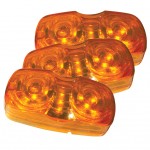 hi count square corner 13 diode led clearance marker light yellow bulk