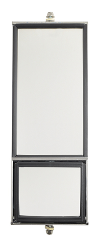 Grote Industries - 16043 – OEM-Style Split-Focus West Coast Box Mirror, Stainless Steel