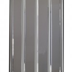 OEM-Style Flat Ribbed-Back West Coast Mirror, Stainless Steel