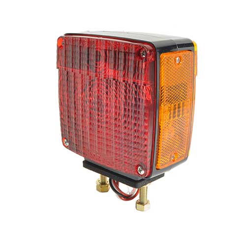 Grote Industries - 55410 – Two-Stud Light w/ Pigtail, RH, Red/Yellow