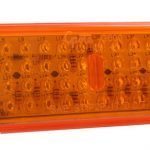 oval led stop tail turn light yellow