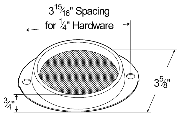 Grote Industries - 40193 – Steel Two-Hole Mounting Reflector, Yellow