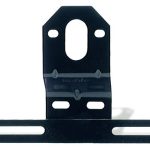 Universal Steel Offset License Plate Bracket, Black