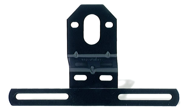 Grote Industries - 43022 – Universal Steel Offset License Plate Bracket, Black