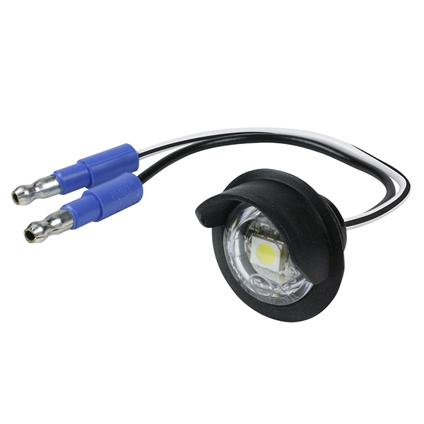 Grote Industries - 60721 – MicroNova® Dot LED License Light, w/ Hooded Grommet, Multi-Volt, Clear