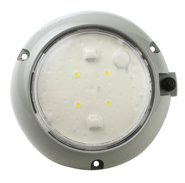 Grote Industries - 61171 – LED WhiteLight™ 4″ Dome Light, Surface Mount w/ Switch, Hardwire, 12V, White