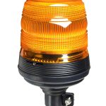 Luz estroboscópica con base flexible, amarillo