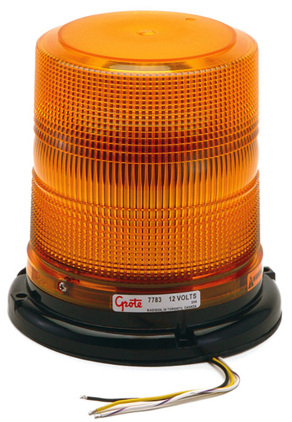 Grote Industries - 77833 – High Profile Class II LED Strobe, Yellow