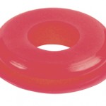 Seals, Polyurethane, Large Face, Red, 100pk