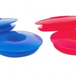 Seals, Polyurethane, Large Face, Red & Blue, 4pk