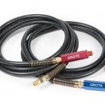 Rubber Air Lines w/ Red & Blue Grips