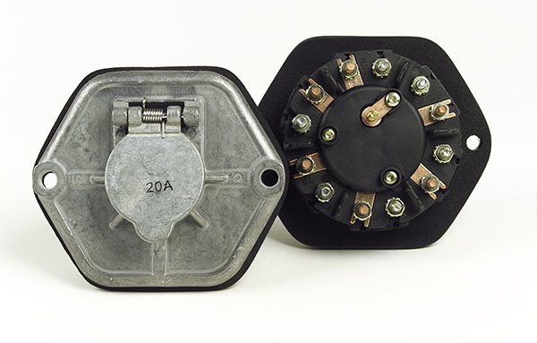 Grote Industries - 82-0856 – Zinc Die Cast 7-Way Socketbreakers, 7 Pole, With 30A Circuits