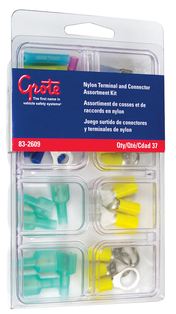 832609 Nylon Terminal & Connector Assortment Kit, 37 Pieces