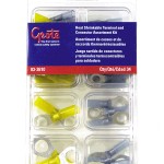Heat Shrinkable Terminal & Connector Assortment Kit, 34 Pieces