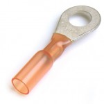 Heat Shrinkable Ring Terminals, 22 - 18 Gauge, 10 Stud Size, 15pk