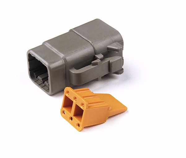 842490 Deutsch DTM Series Housing and Wedgelocks, 6Way Female Plug